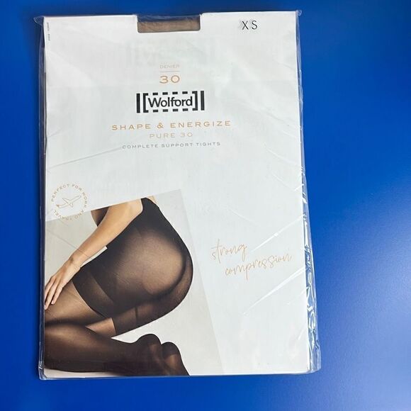 NWT Wolford Pure 30 Complete Support Tights XS - Picture 3 of 7